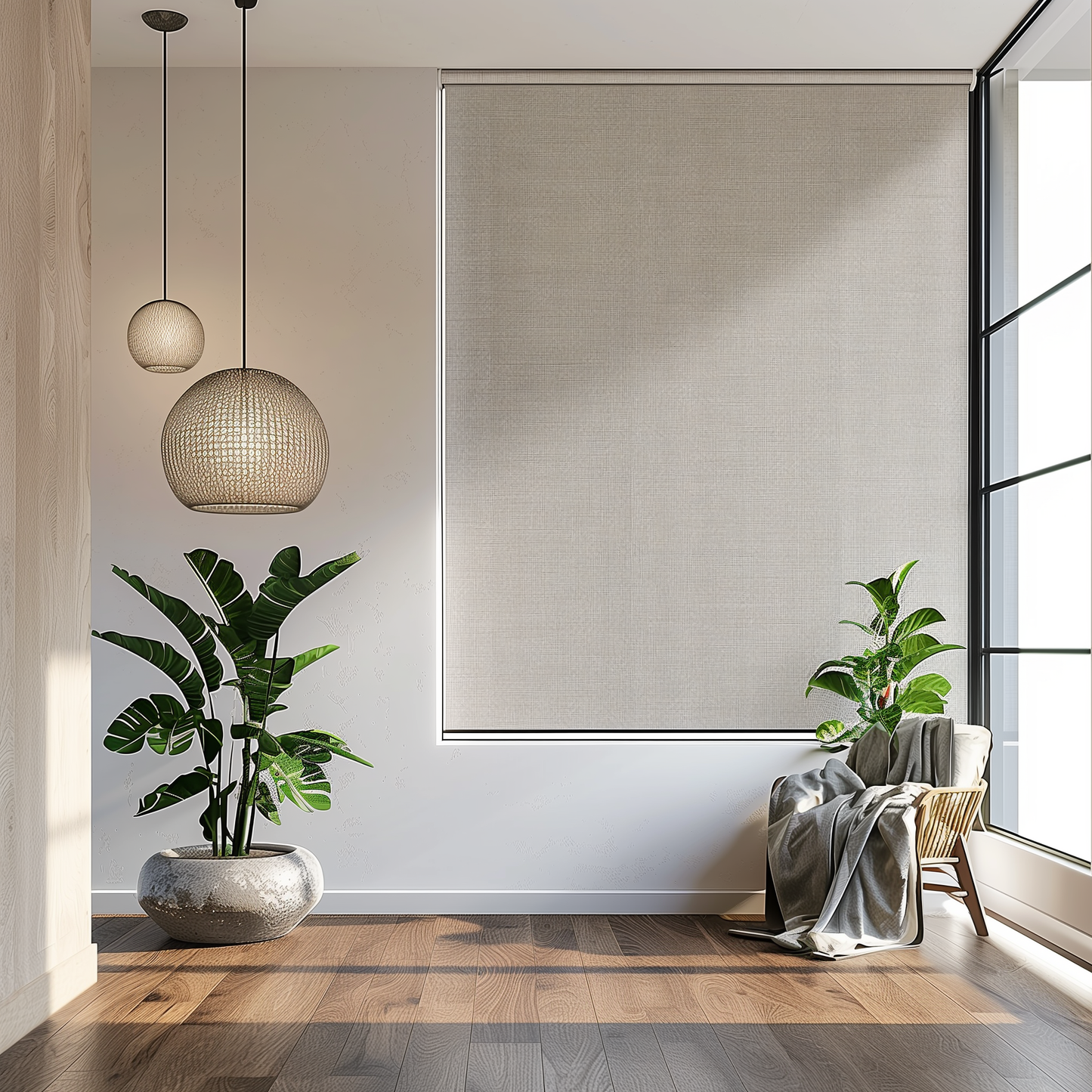 YEES Motorized Roller Shades Nature’s Elegance