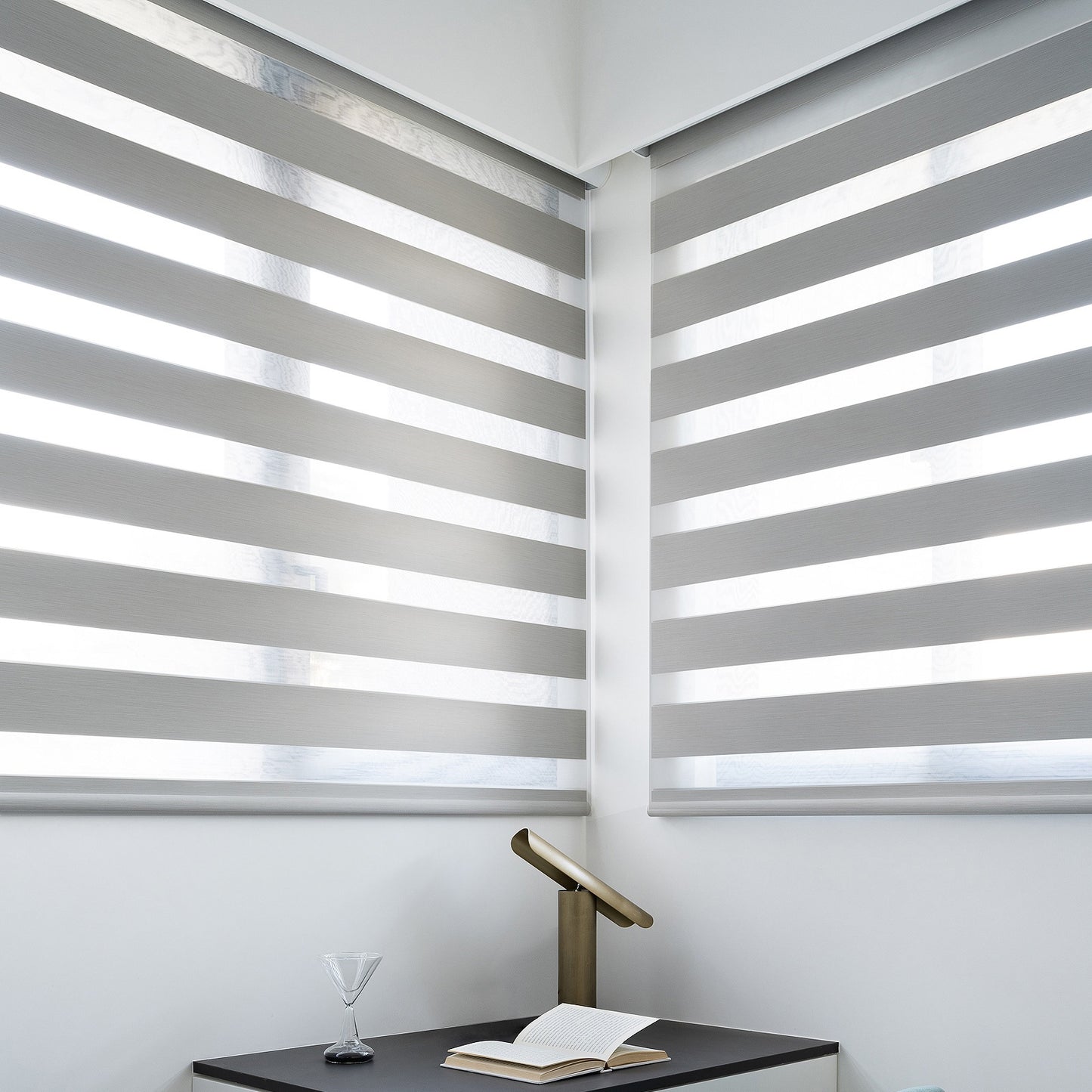 YEES Motorized Zebra Blinds Calm Horizons