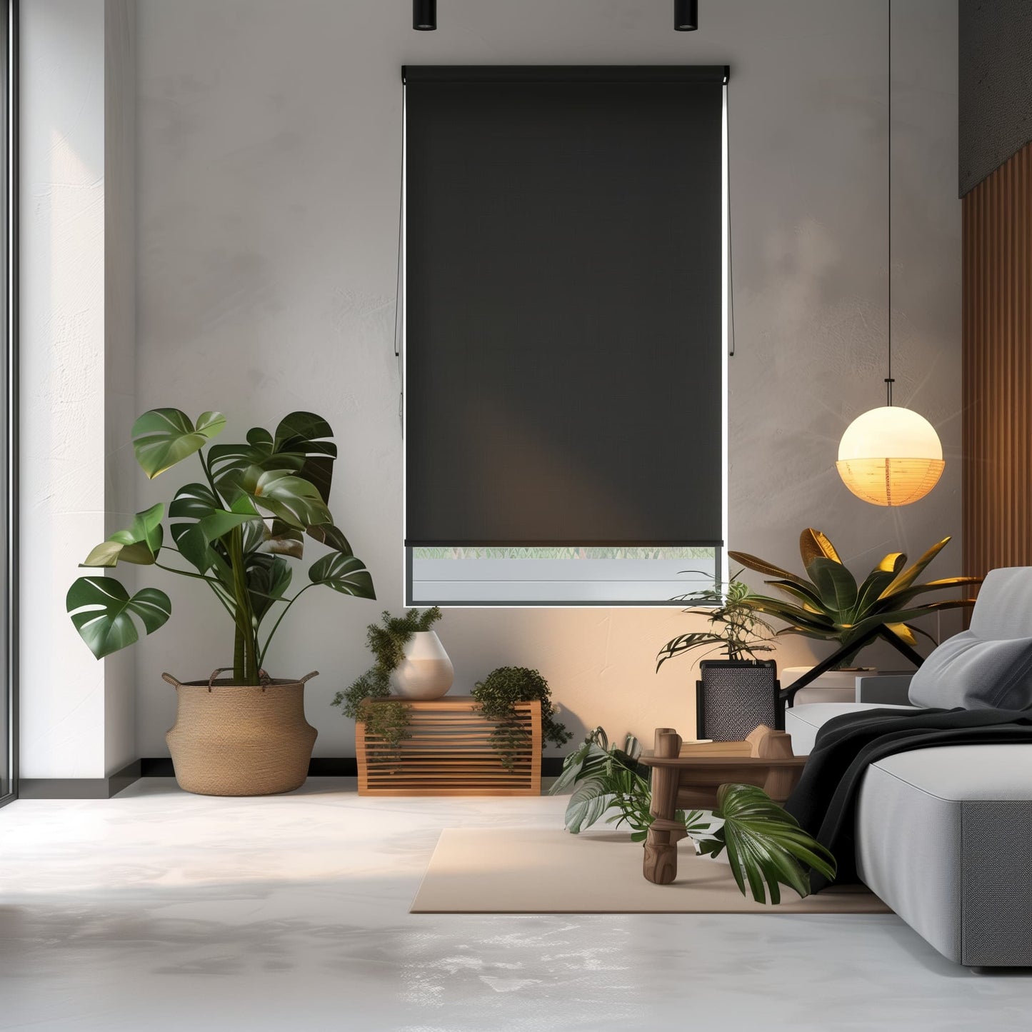 YEES Motorized Roller Shades Serenity Textures