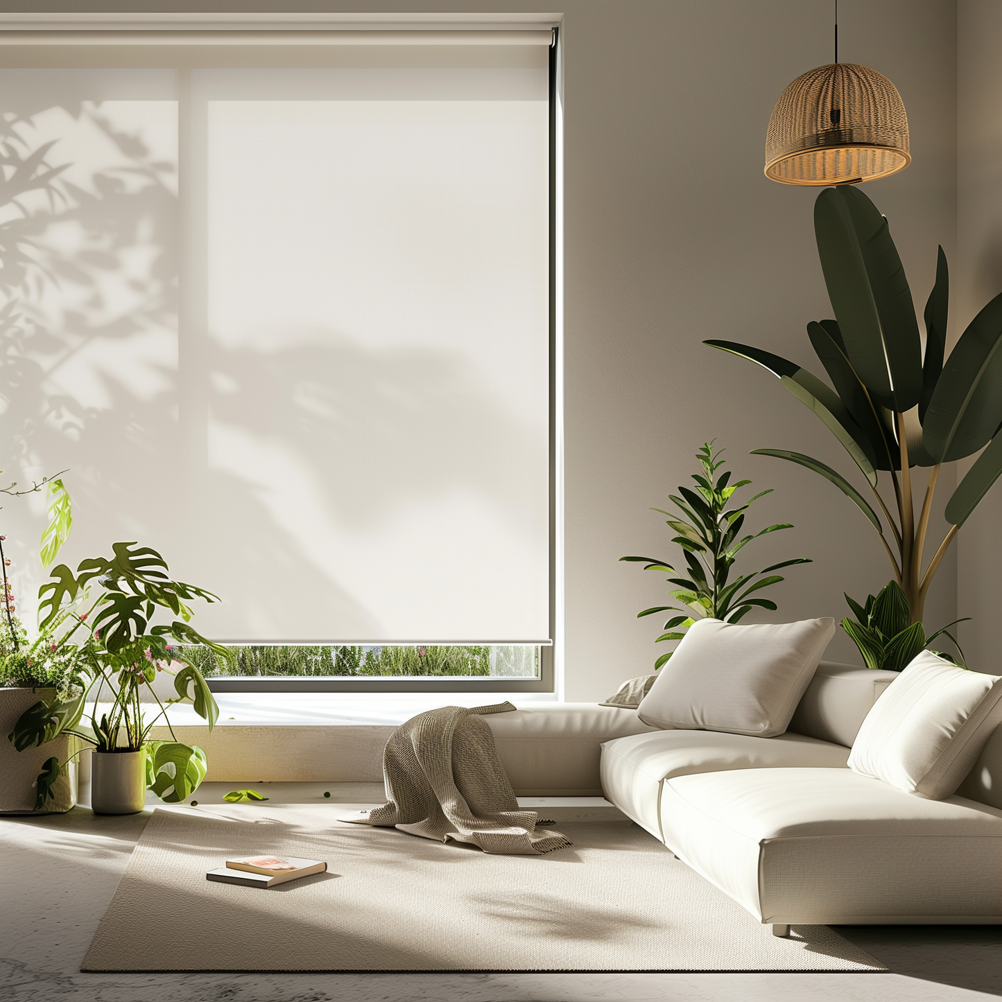 YEES Motorized Roller Shades Urban Chic